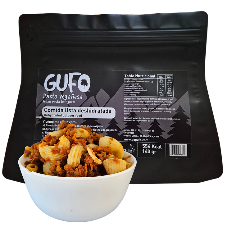 Comida Liofilizada Pasta Vegañesa