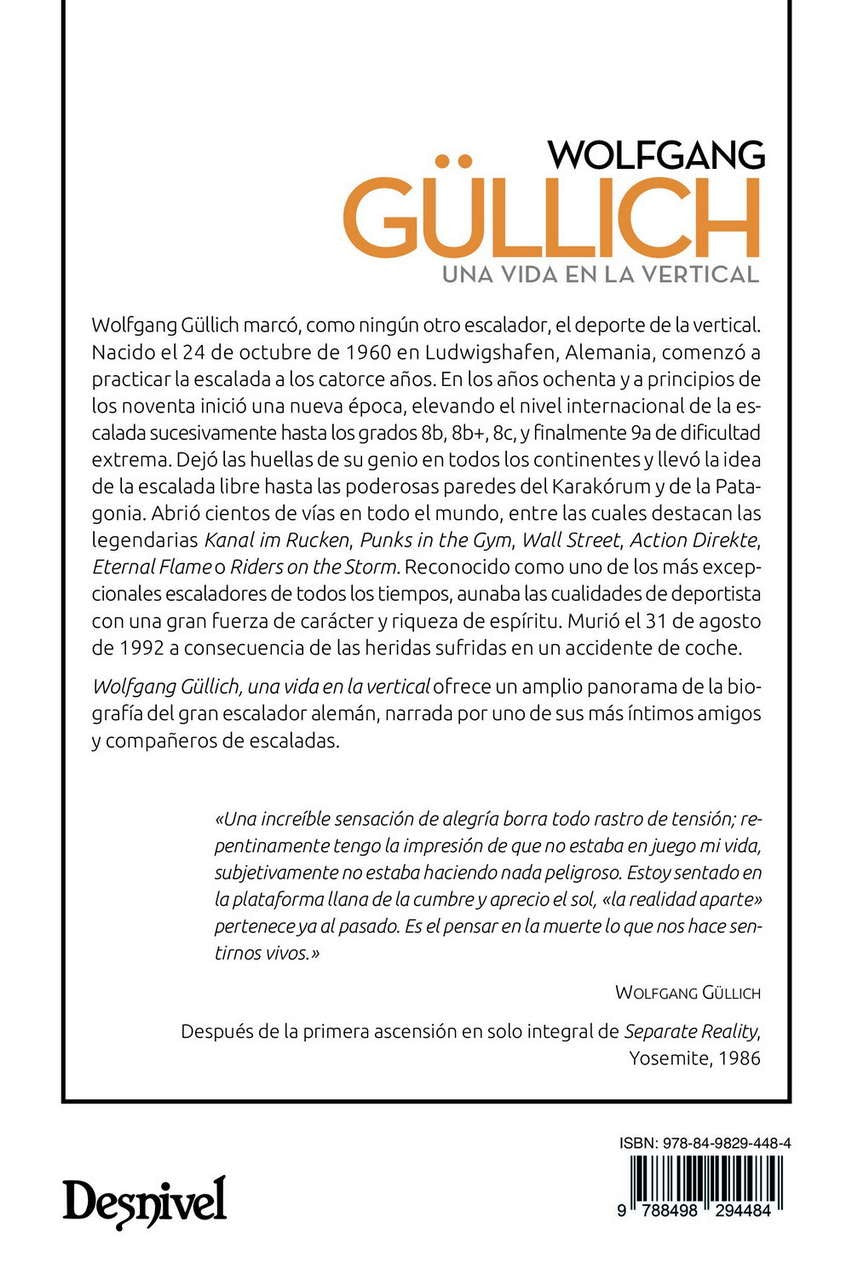 WOLFGANG GULLICH. UNA VIDA EN LA VERTICAL