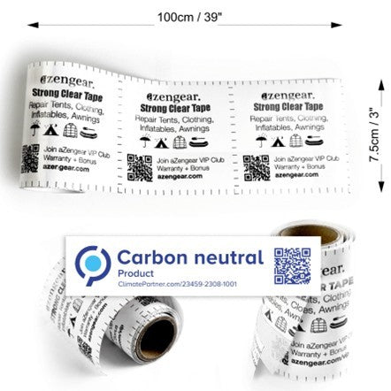 Cinta adhesiva transparente resistente para reparación - Azengear