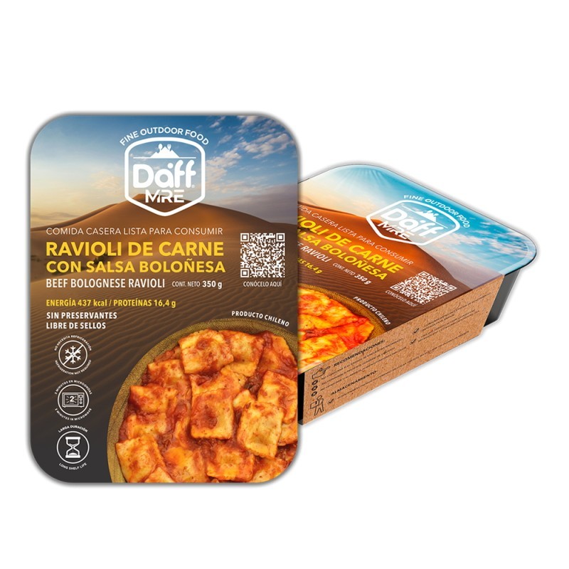 Ravioli Carne Boloñesa Plato 350grs