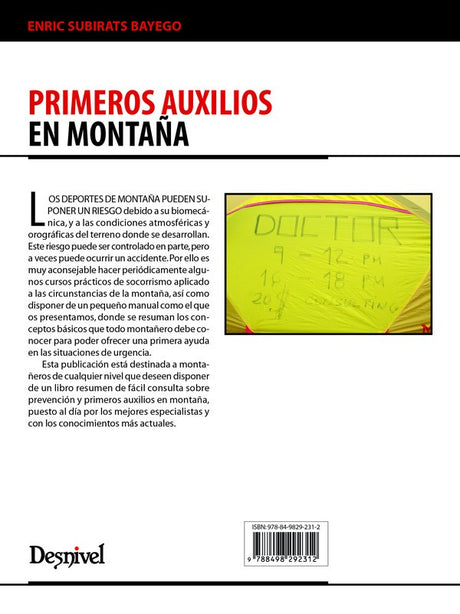 PRIMEROS AUXILIOS EN MONTAÑA 2°