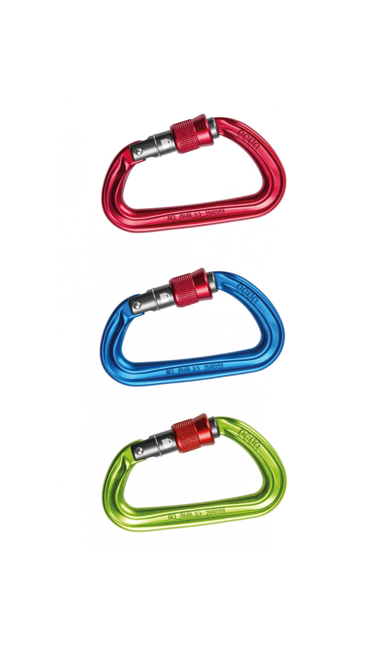 Mosquetón Hawk Screw 3-Pack