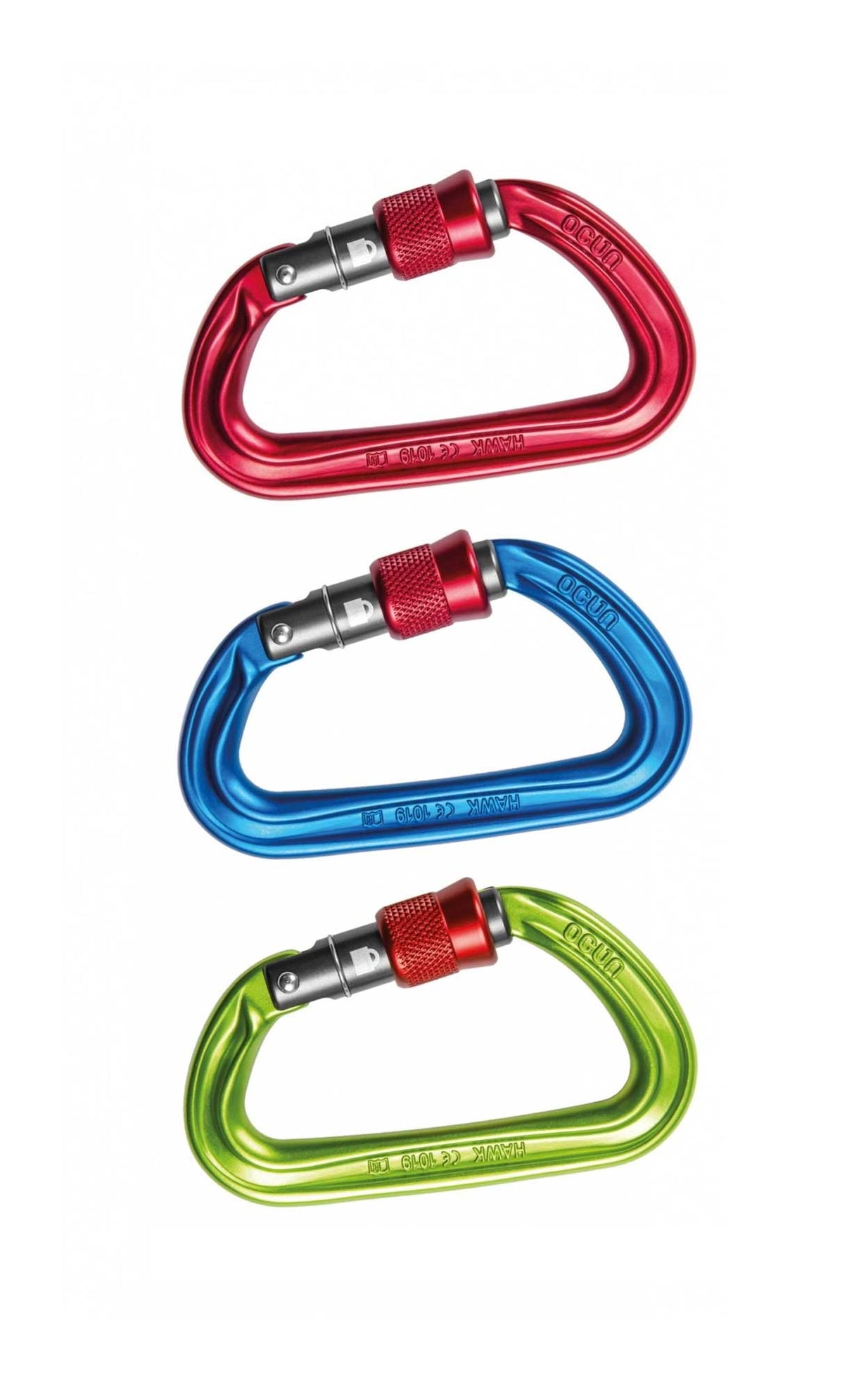 Mosquetón Falcon ScrewGate Pack 3