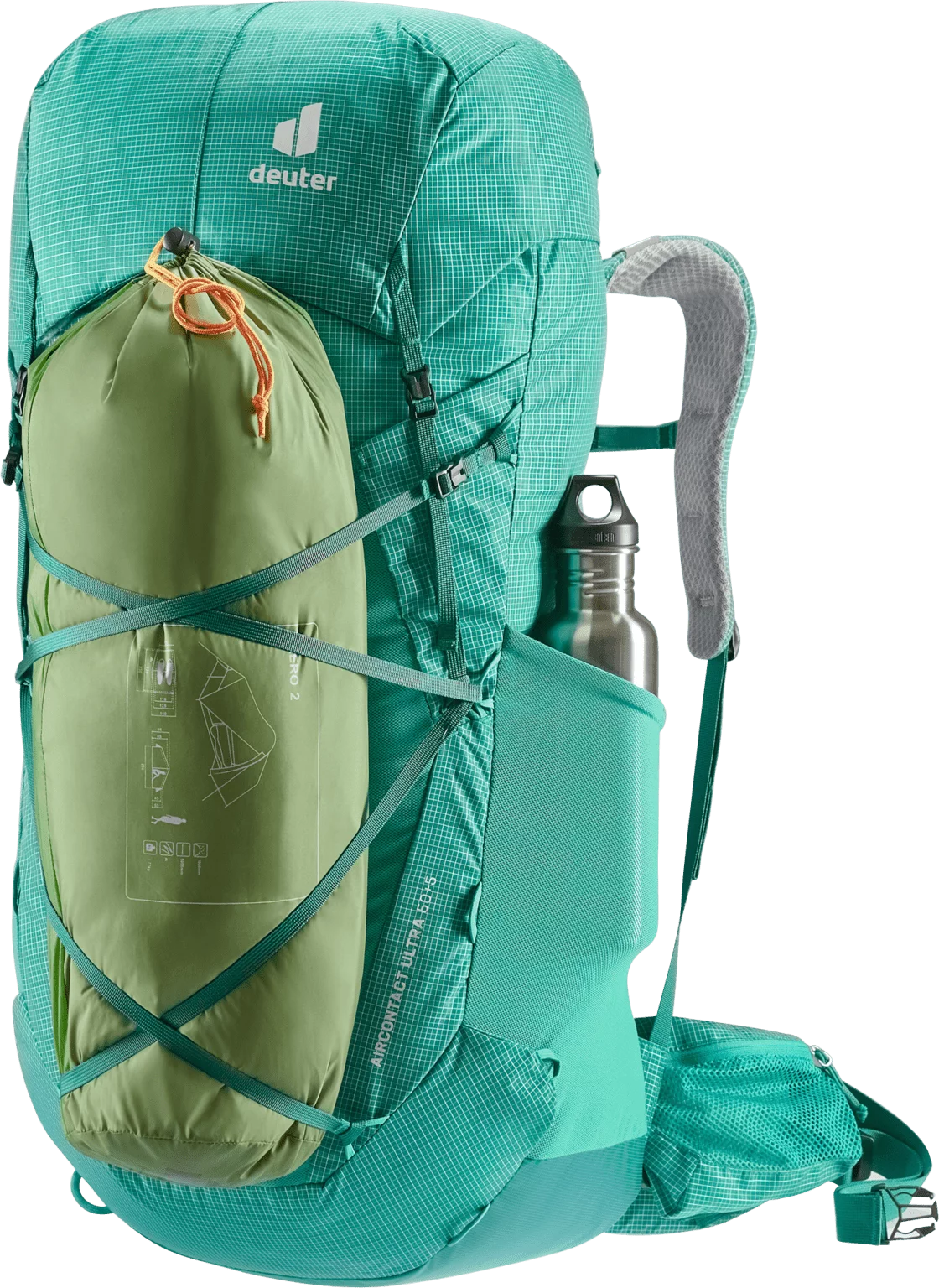 Mochila Aircontact Ultra 50 + 5 fern-alpinegreen – DEUTER