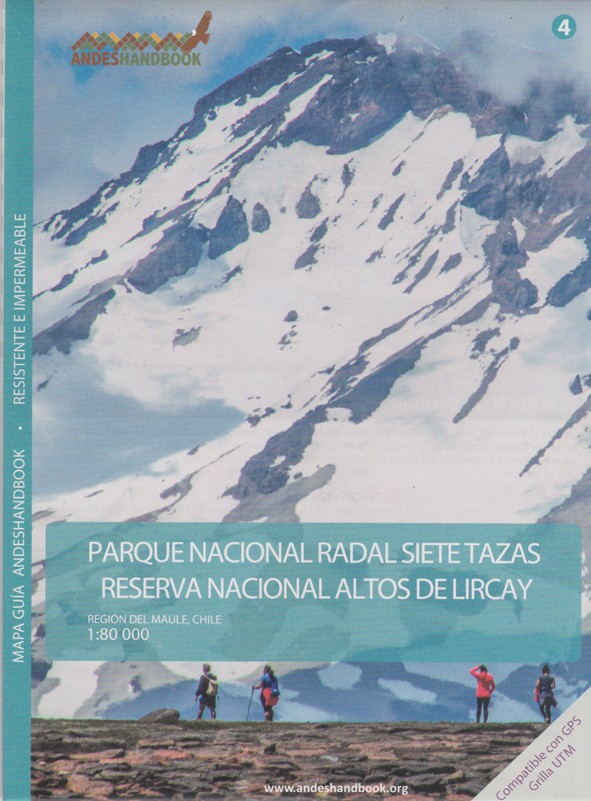 Mapa Guía Parque Nacional Radal Siete Tazas y Reserva Nacional Altos De Lircay