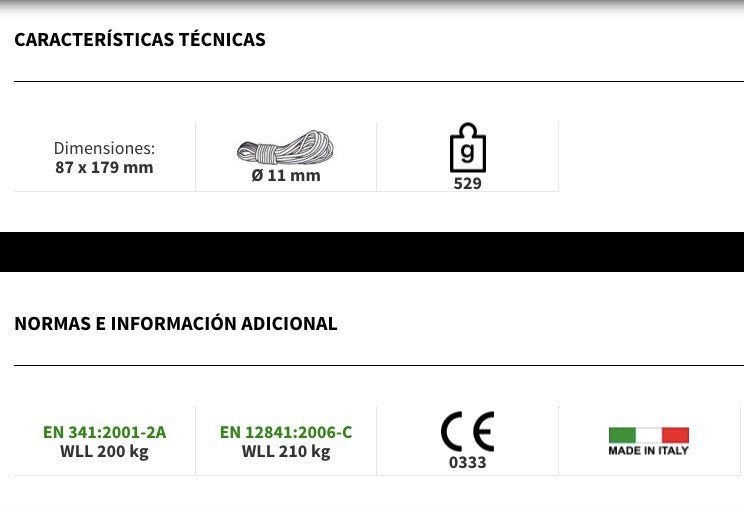 Descendedor Sparrow 200 R