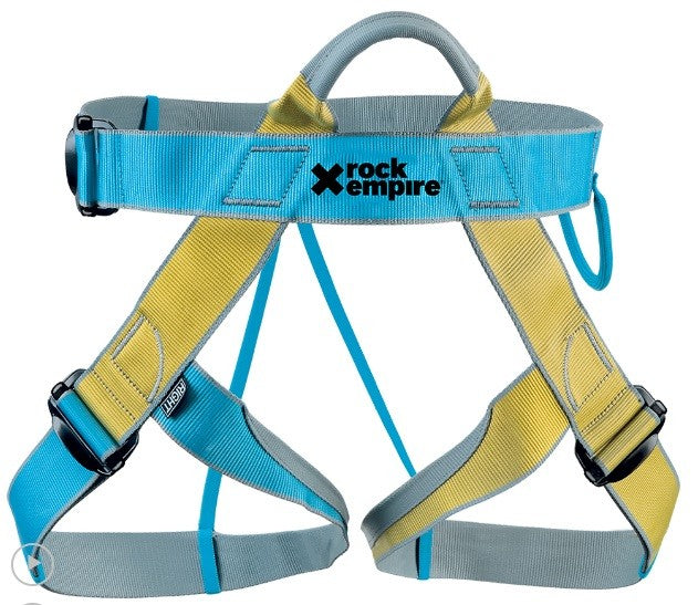Arnés de escalada deportiva SPEEDY azul/verde – Rock Empire
