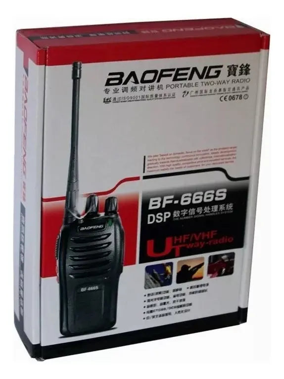 Radio Transmisor 2 Vias Baofeng Bf-666s Negro