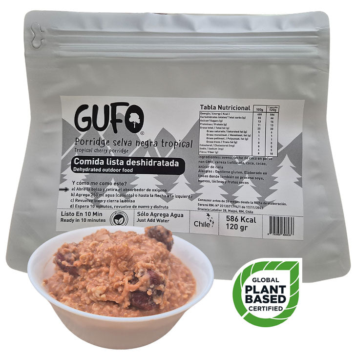 Postre Liofilizado Porridge Selva negra tropical