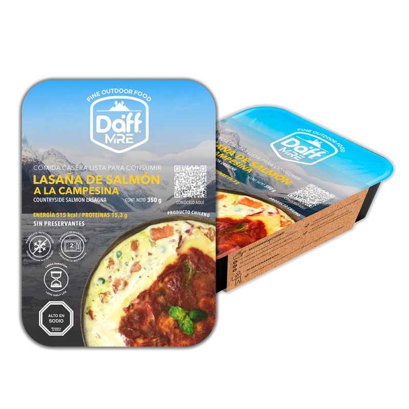 Lasaña Salmon Pesto Plato + Sachet Exhib. 350grs