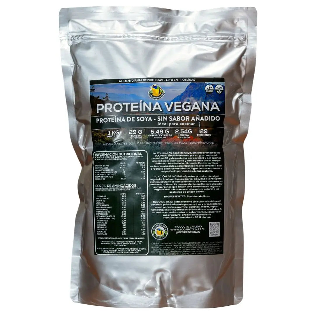 Proteína de Soya 1 kg | Sin Sabor Añadido – EcoProteínas®