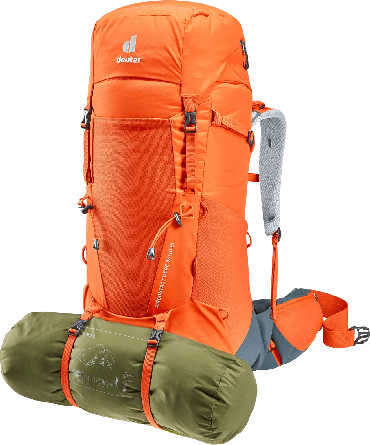 Mochila Aircontact Core 35 + 10 SL paprika-graphite – DEUTER