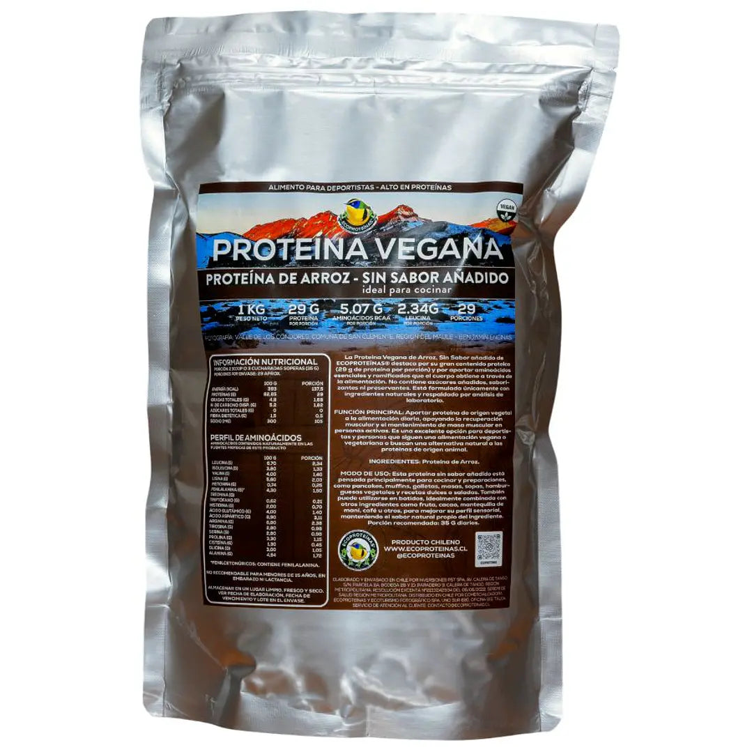 Proteína de Arroz 1 kg | Sin Sabor Añadido – EcoProteínas®