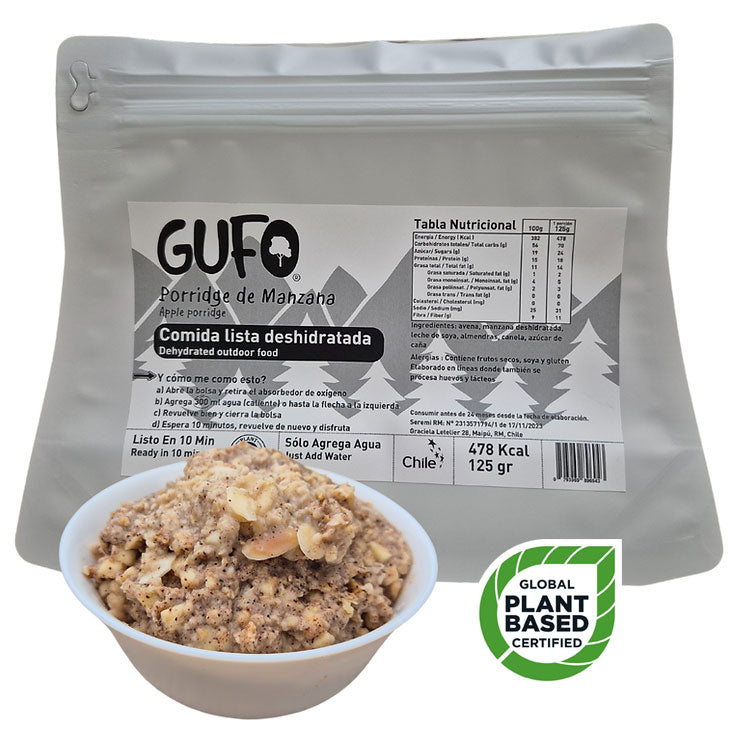 Postre Liofilizado Porridge de manzana