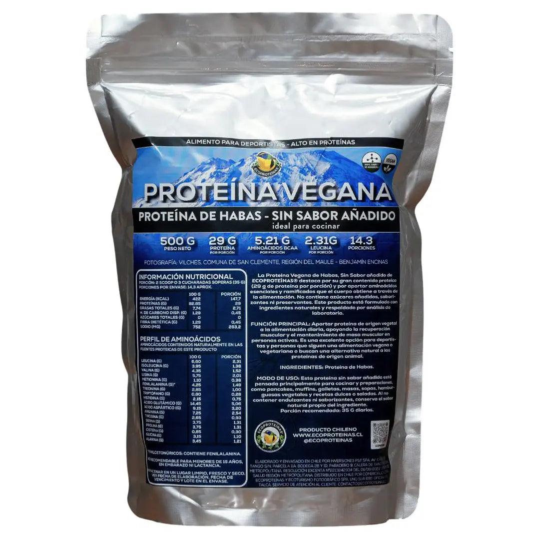 Proteína de Habas 500 g | Sin Sabor Añadido – EcoProteínas®