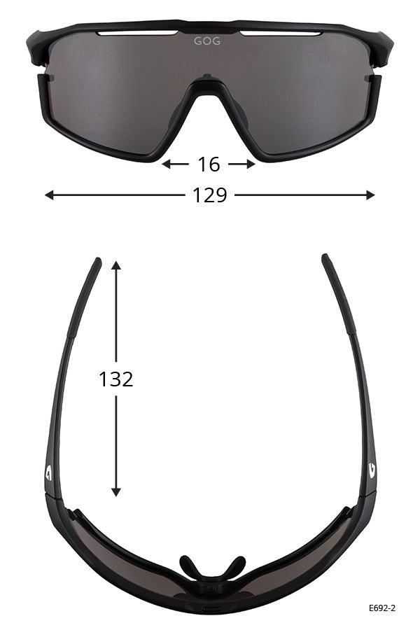 Lentes de Sol deportivos BINGO-GOG matt purple / black