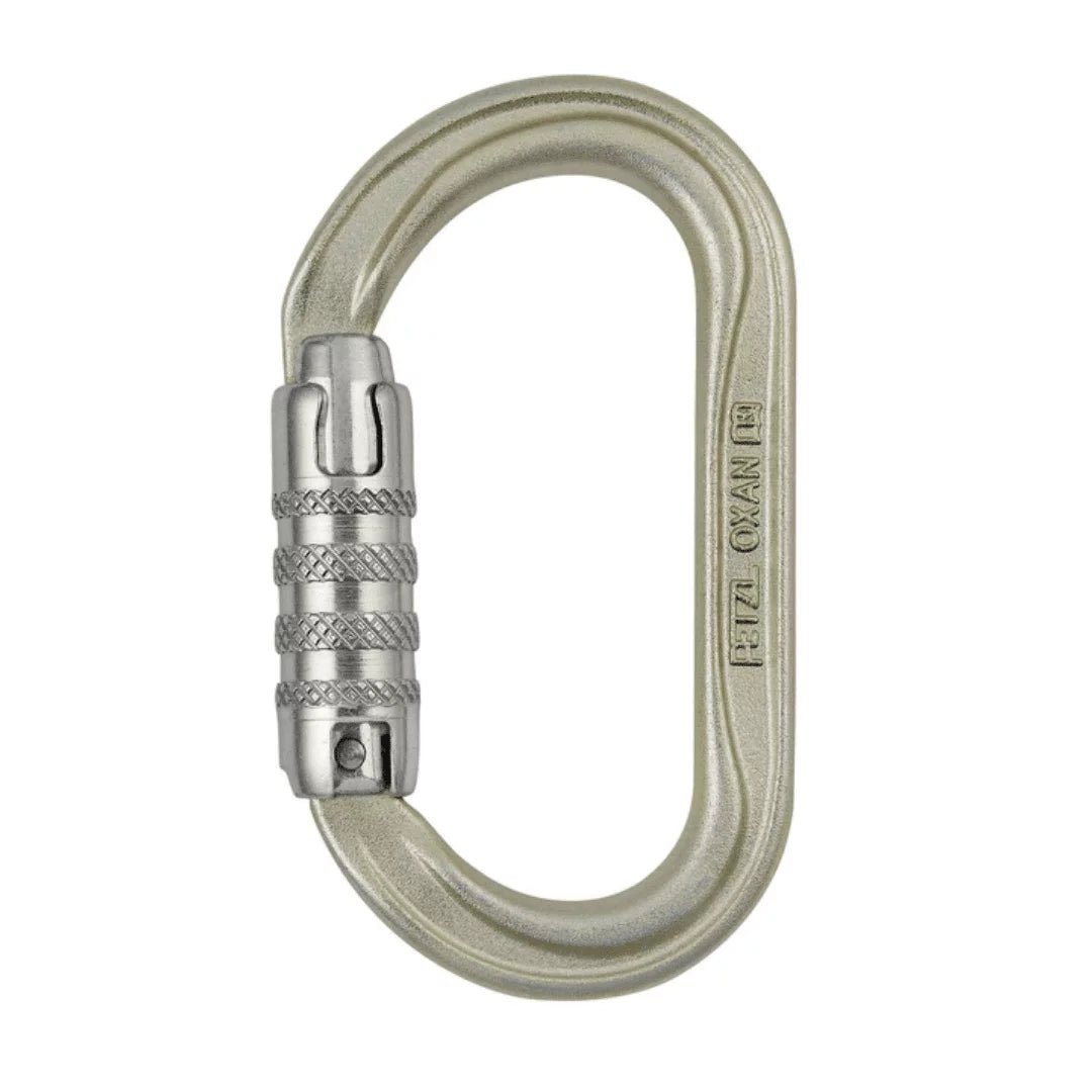 Mosquetón Acero Oval 3 Tiempos 38kN OXAN Triact Lock – Petzl